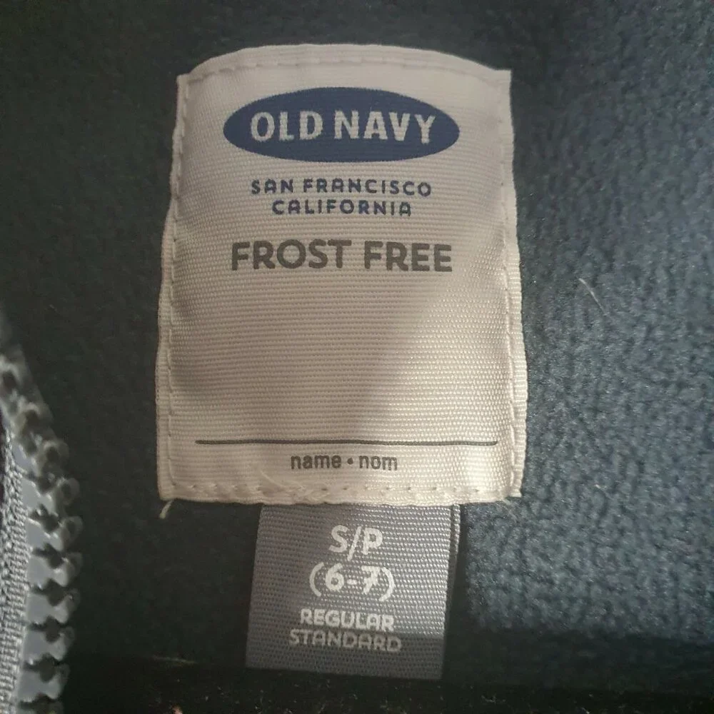 Old Navy Puffer Vest Frost Free Vest Size‎ S Toddler Zip Snowflakes Kids Girls